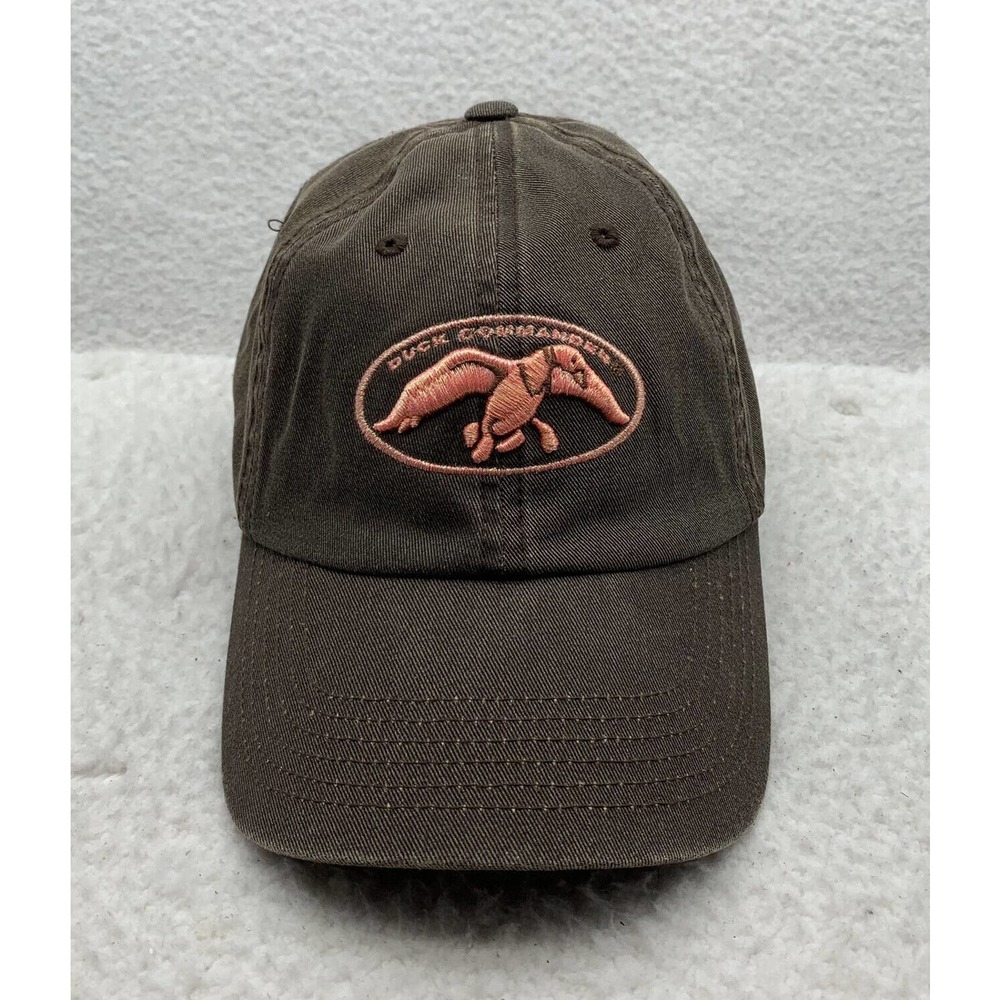 Duck Commander Baseball Hat Womens Strap Back Brown Pink‎ Hunting Outdoors OSFM